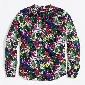 Watercolor J Crew Blouse